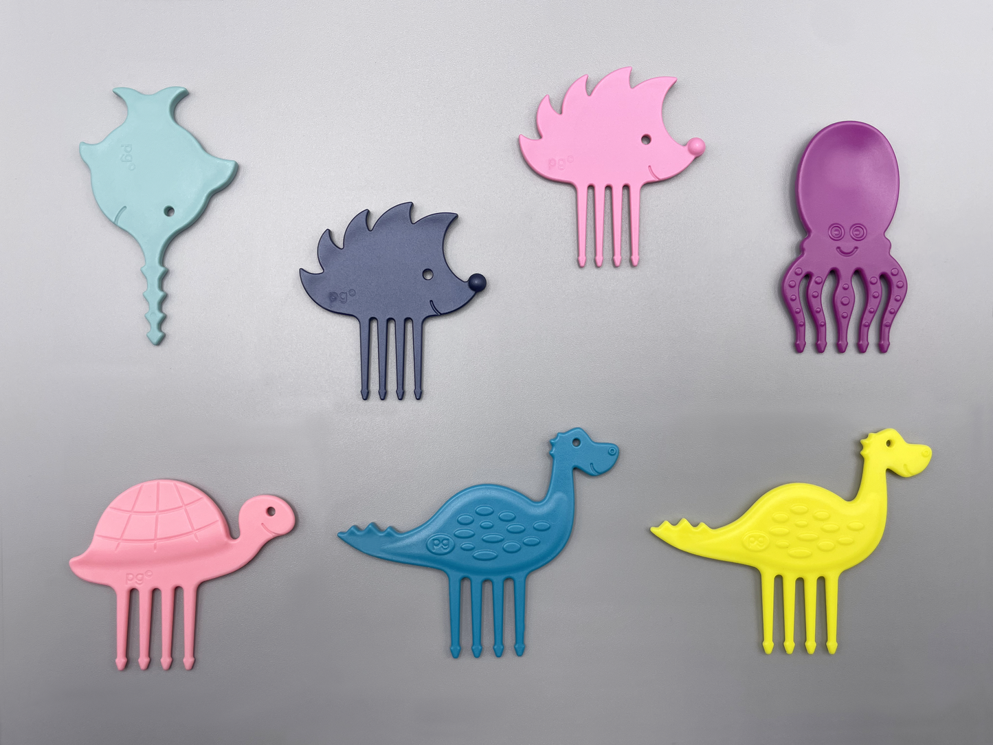 NEW! Pieksi Set of 7 "Feel Good Pieksis" ☺️🦔🐢🐟🦕🐙