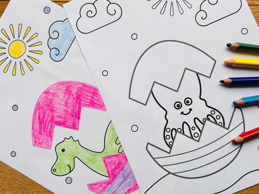 GRATIS Mal- und Bastelvorlage "Ostern" 🥕🐰