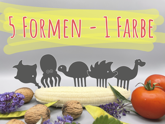 Pieksi 5er Set "Shape Shifters" 🦔🐢🦕🐙🐟