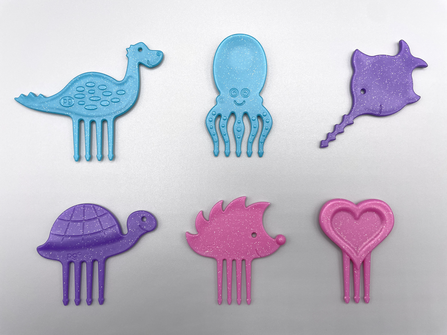 NEU! Pieksi 6er Set "Itzi-Glitzi-Pieksis" ✨🦔🐢🦕🐙🐟❤️