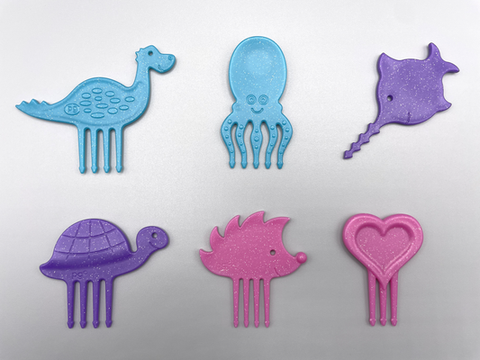 NEU! Pieksi 6er Set "Itzi-Glitzi-Pieksis" ✨🦔🐢🦕🐙🐟❤️