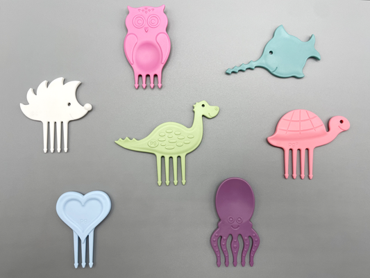 Pieksi 7er Set "Sweet & Soft" 🦔🐢🦕🐙🐟❤️🦉