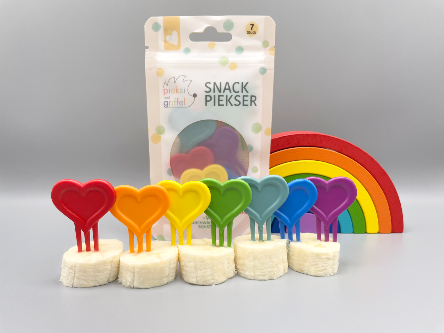 NEW! Pieksi set of 7 "Heartbeats" ❤️🌈